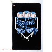 Baseball Drip Ice Cream Drip Respect The Drip Golf Towel thumb 0