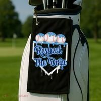 Baseball Drip Ice Cream Drip Respect The Drip Golf Towel thumb 2