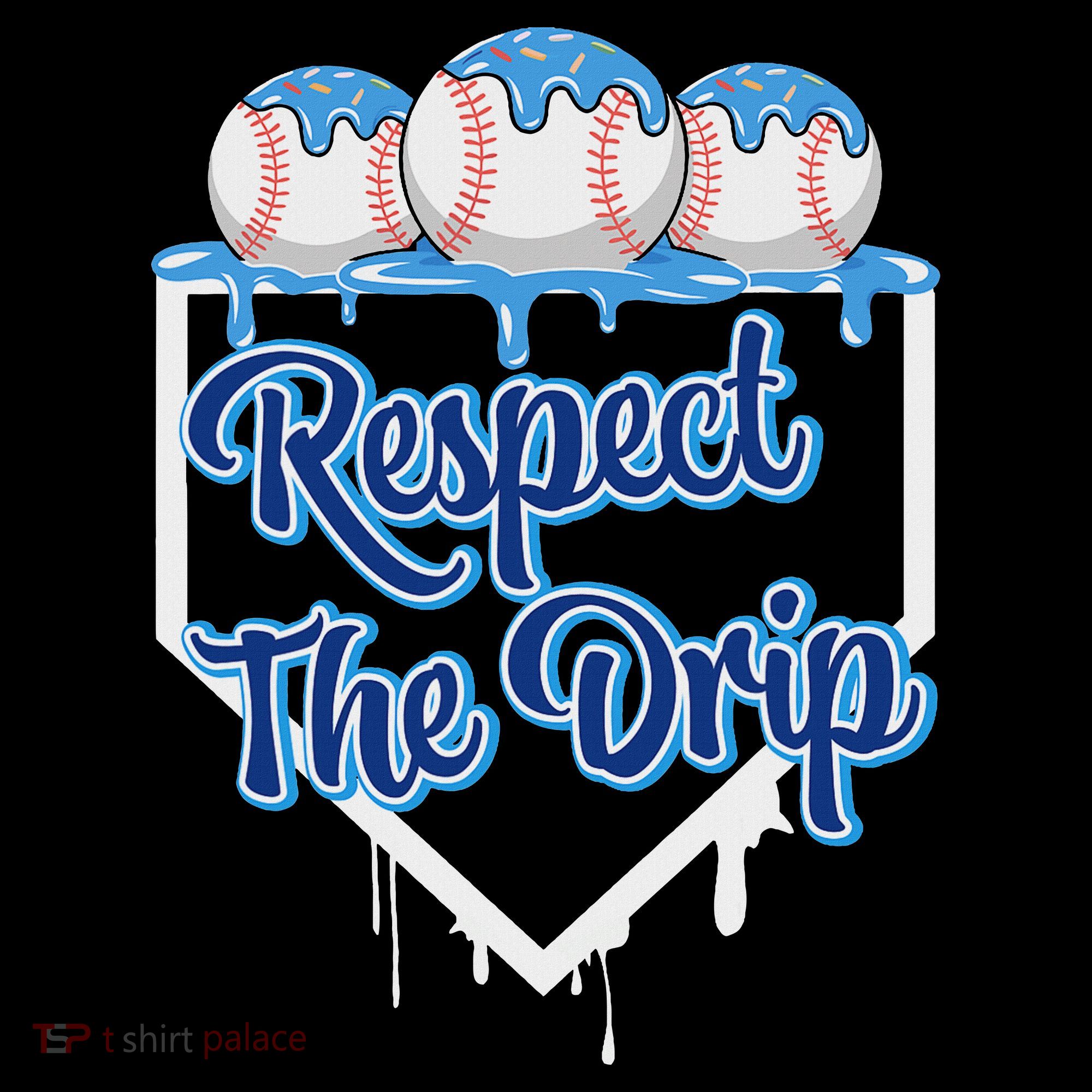 Baseball Drip Ice Cream Drip Respect The Drip Women's Long Sleeve Shirt
