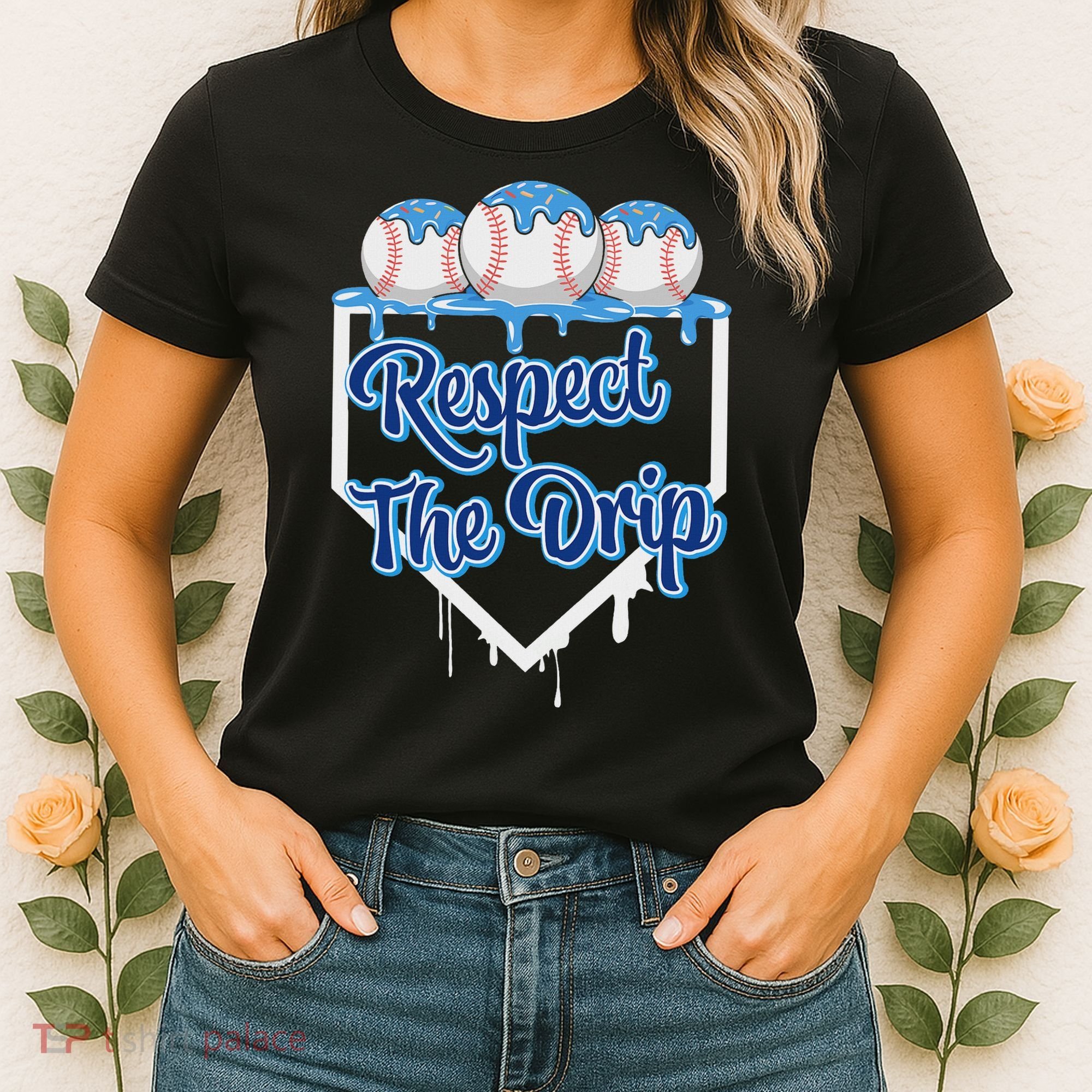 Baseball Drip Ice Cream Drip Respect The Drip Women's T-Shirt