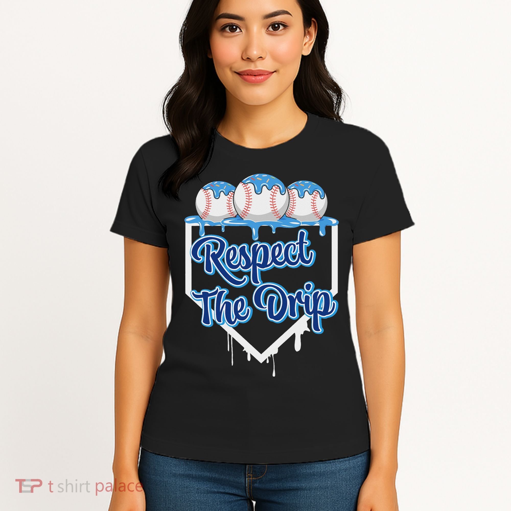 Baseball Drip Ice Cream Drip Respect The Drip Women's T-Shirt