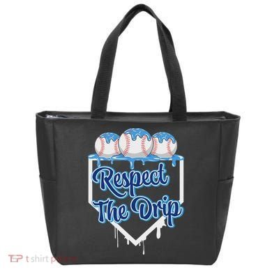 Baseball Drip Ice Cream Drip Respect The Drip Tote Bag