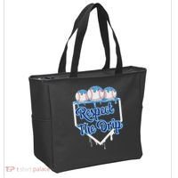 Baseball Drip Ice Cream Drip Respect The Drip Tote Bag thumb 2