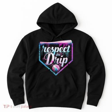 Baseball Drip Ice Cream Dripping Respect The Drip  Hoodie