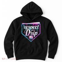 Baseball Drip Ice Cream Dripping Respect The Drip  Hoodie thumb 0