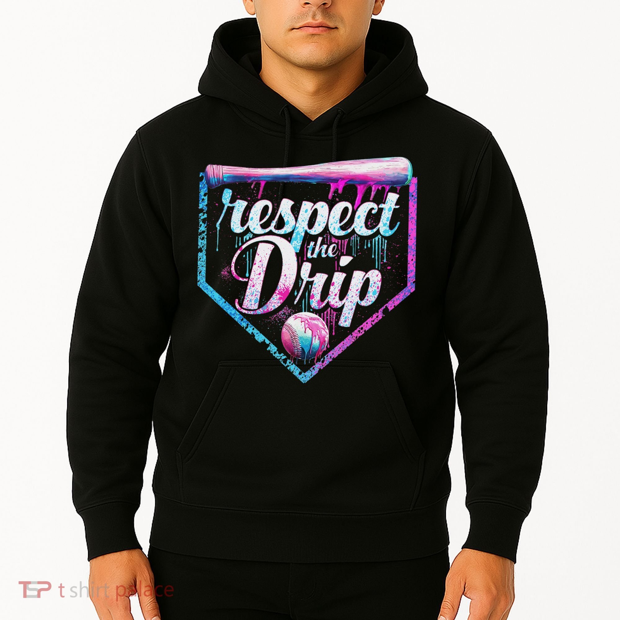 Baseball Drip Ice Cream Dripping Respect The Drip  Hoodie