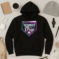 Baseball Drip Ice Cream Dripping Respect The Drip  Hoodie thumb 3