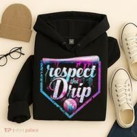 Baseball Drip Ice Cream Dripping Respect The Drip  Hoodie thumb 4