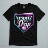 Baseball Drip Ice Cream Dripping Respect The Drip  T-Shirt thumb 5