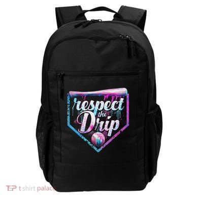 Baseball Drip Ice Cream Dripping Respect The Drip  Backpack