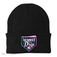Baseball Drip Ice Cream Dripping Respect The Drip  Beanie thumb 0