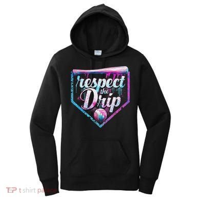 Baseball Drip Ice Cream Dripping Respect The Drip  Women's Hoodie