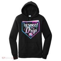Baseball Drip Ice Cream Dripping Respect The Drip  Women's Hoodie thumb 0
