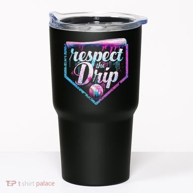 Baseball Drip Ice Cream Dripping Respect The Drip  Tumbler