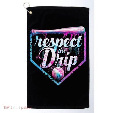 Baseball Drip Ice Cream Dripping Respect The Drip  Golf Towel
