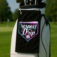 Baseball Drip Ice Cream Dripping Respect The Drip  Golf Towel thumb 2