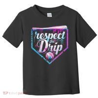Baseball Drip Ice Cream Dripping Respect The Drip  Toddler T-Shirt thumb 0