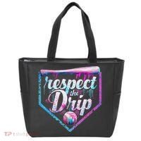 Baseball Drip Ice Cream Dripping Respect The Drip  Tote Bag thumb 0