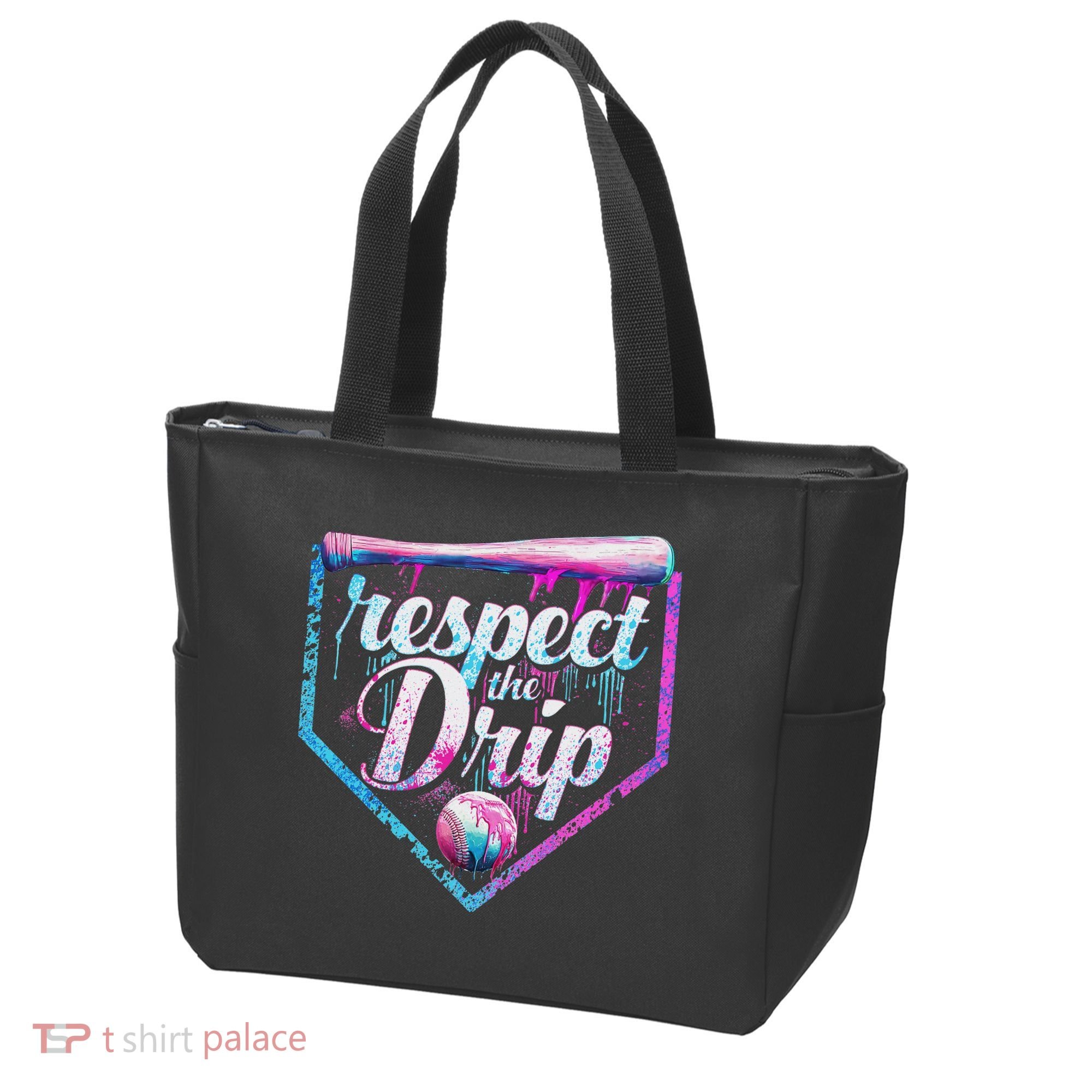 Baseball Drip Ice Cream Dripping Respect The Drip  Tote Bag