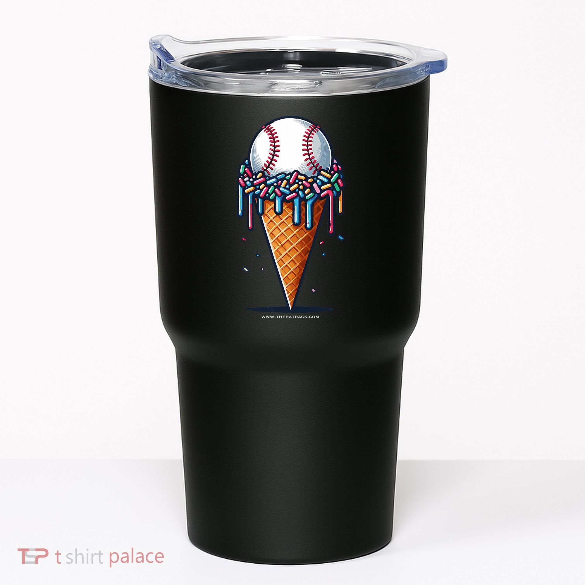 Baseball Drip Ice Cream Cone With Sprinkles Tumbler
