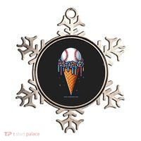 Baseball Drip Ice Cream Cone With Sprinkles Ornament thumb 0