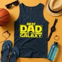 Best Dad In The Galaxy Father's Day Gift Tank Top thumb 4
