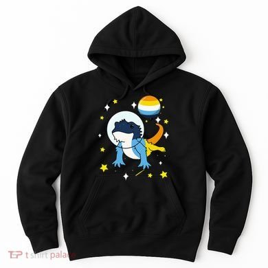 Bearded Dragon In Space Aroace Hoodie
