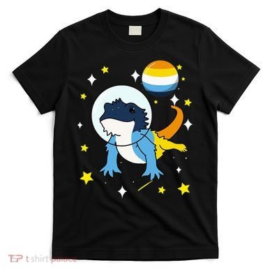 Bearded Dragon In Space Aroace T-Shirt