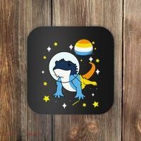 Bearded Dragon In Space Aroace Coaster thumb 0