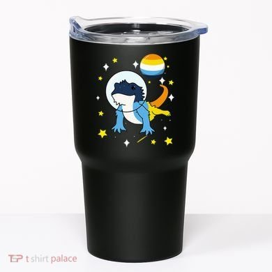 Bearded Dragon In Space Aroace Tumbler
