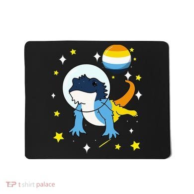 Bearded Dragon In Space Aroace Mousepad