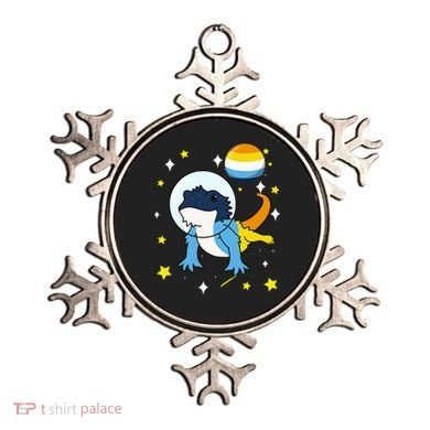 Bearded Dragon In Space Aroace Ornament