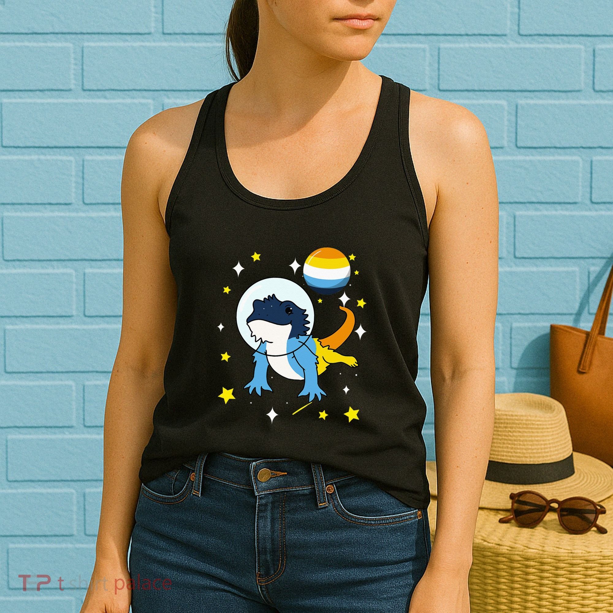 Bearded Dragon In Space Aroace Women's Tank Top