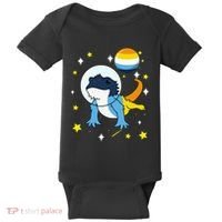 Bearded Dragon In Space Aroace Baby Bodysuit thumb 0