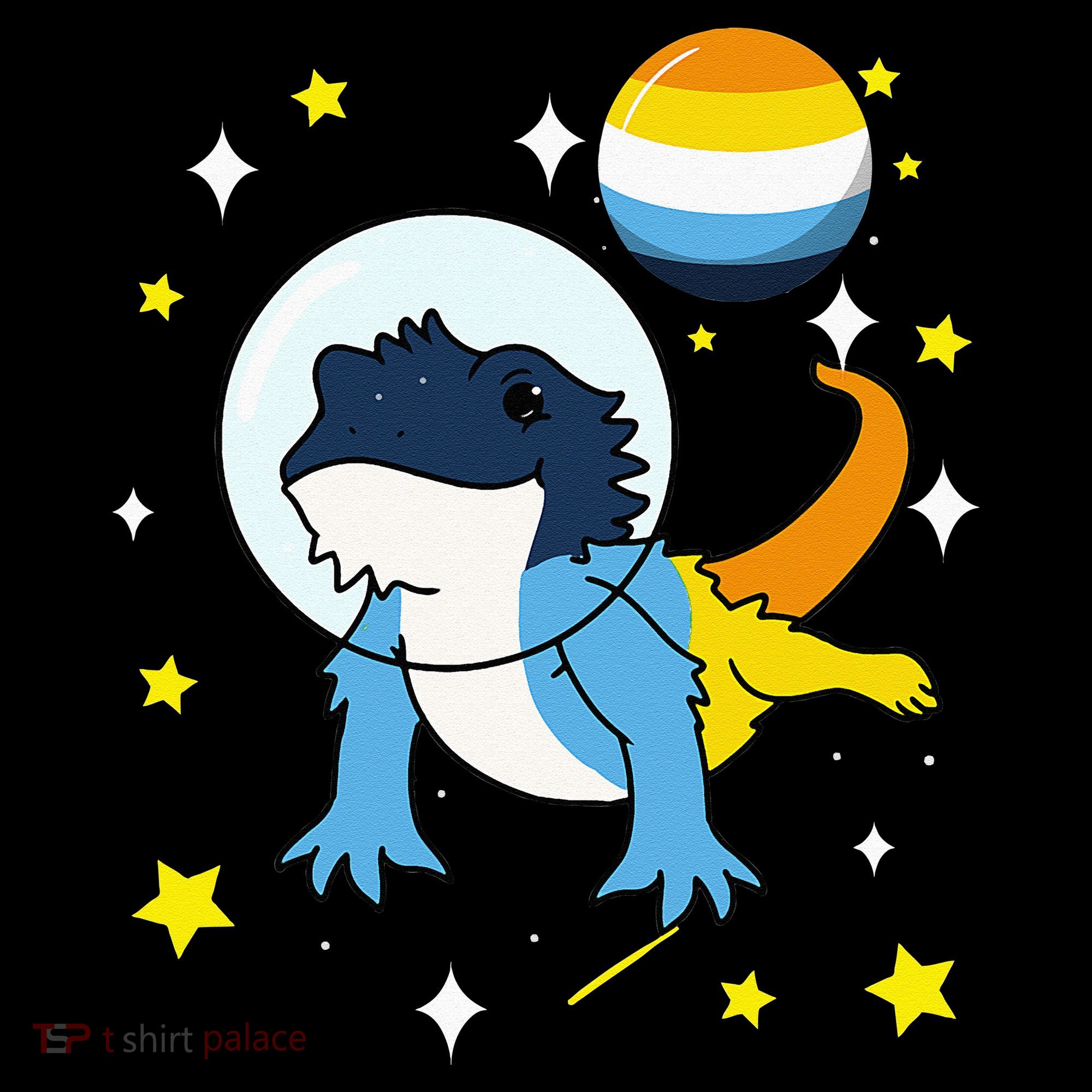 Bearded Dragon In Space Aroace Baby Bodysuit