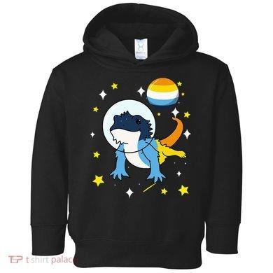 Bearded Dragon In Space Aroace Toddler Hoodie