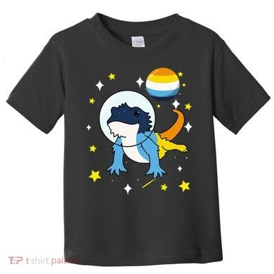 Bearded Dragon In Space Aroace Toddler T-Shirt