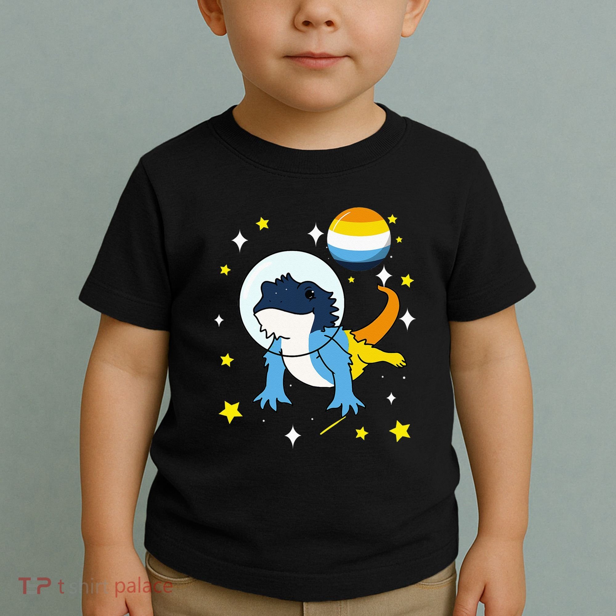 Bearded Dragon In Space Aroace Toddler T-Shirt