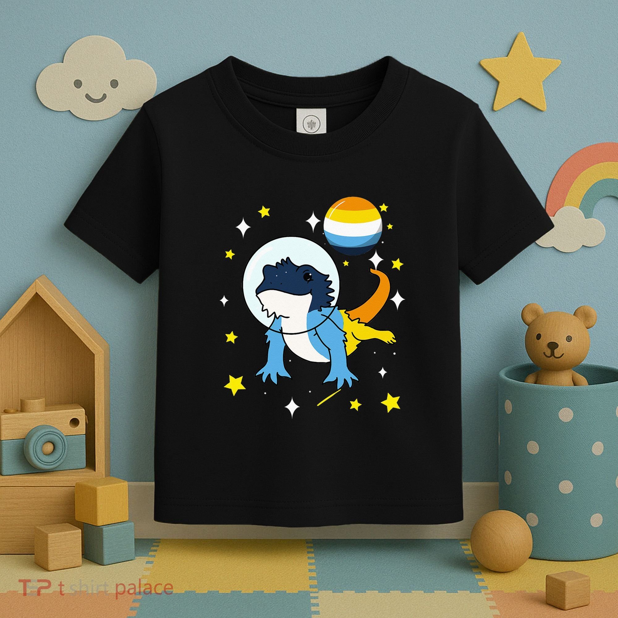 Bearded Dragon In Space Aroace Toddler T-Shirt