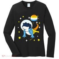 Bearded Dragon In Space Aroace Women's Long Sleeve Shirt thumb 0