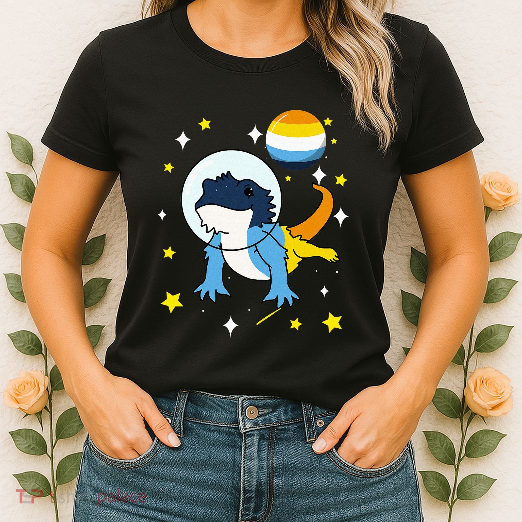 Bearded Dragon In Space Aroace Women's T-Shirt