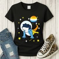 Bearded Dragon In Space Aroace Women's T-Shirt thumb 3