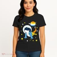 Bearded Dragon In Space Aroace Women's T-Shirt thumb 4