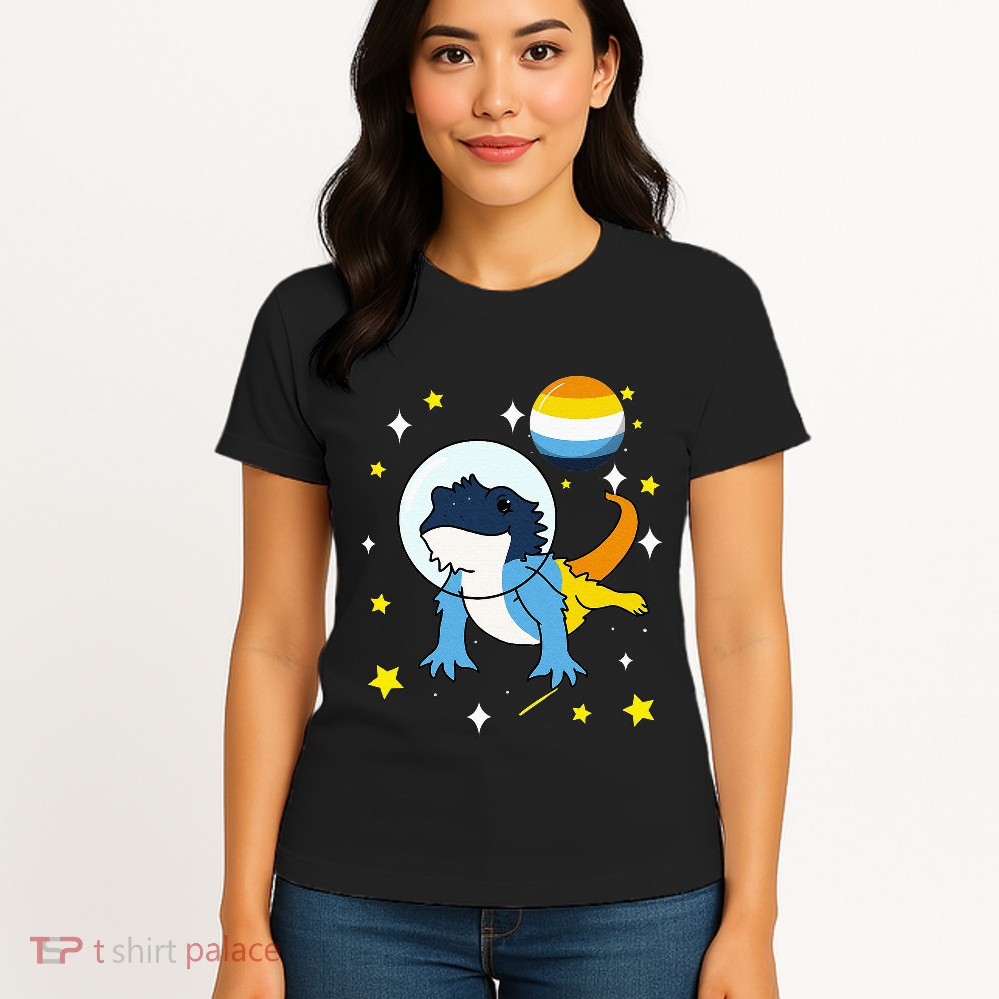 Bearded Dragon In Space Aroace Women's T-Shirt