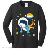 Bearded Dragon In Space Aroace Kids Long Sleeve Shirt thumb 0