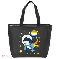 Bearded Dragon In Space Aroace Tote Bag thumb 0