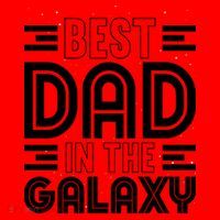 Best Dad In The Galaxy Birthday Father’s Day Santa Hat thumb 1