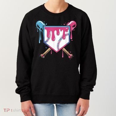 Baseball Drip  Ice Cream Drip Bo.ys Baseball Women's Sweatshirt