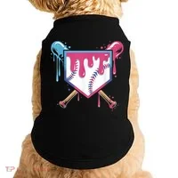 Baseball Drip  Ice Cream Drip Bo.ys Baseball Doggie Tank thumb 0