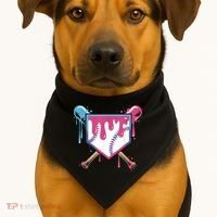 Baseball Drip  Ice Cream Drip Bo.ys Baseball USA-Made Doggie Bandana thumb 1